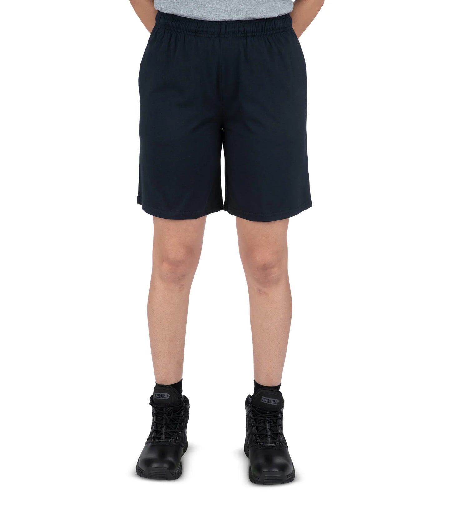 First Tactical Women's Tactix PT Cotton Training Short, Midnight Navy (Southwick FD)