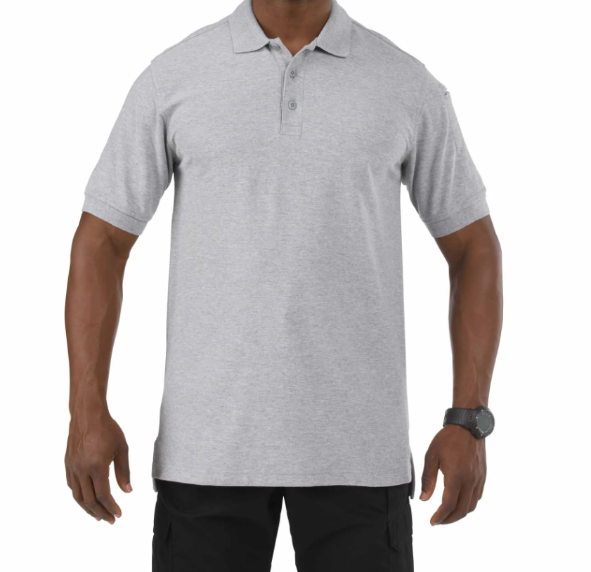5.11 Utility Polo SS, Heather Grey