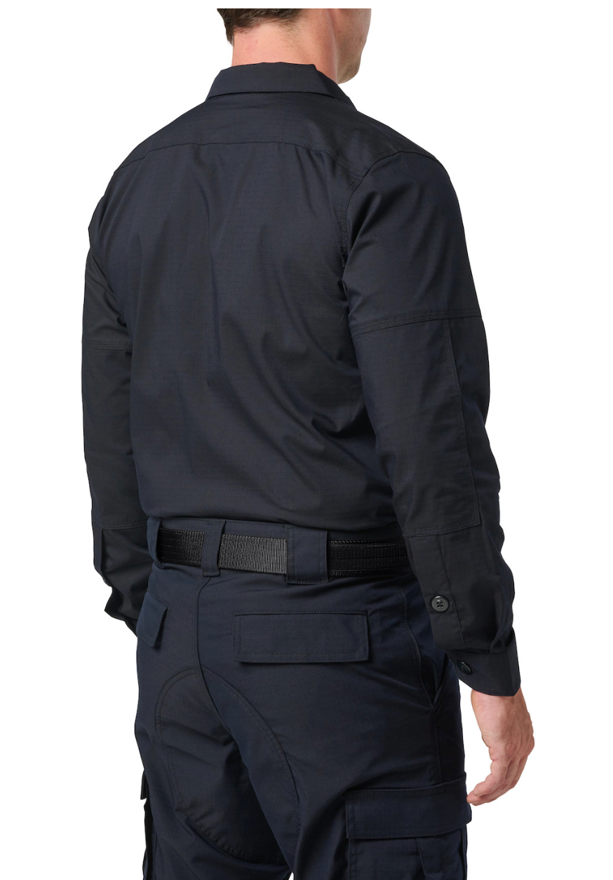 5.11 Men's Flex-Tac® TDU® Ripstop LS Shirt, Midnight Navy