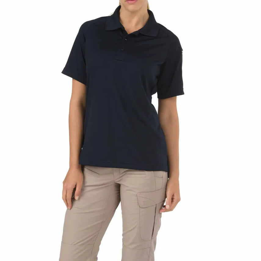 5.11 Women’s Performance Short Sleeve Polo, Midnight Navy (Guilford PD)