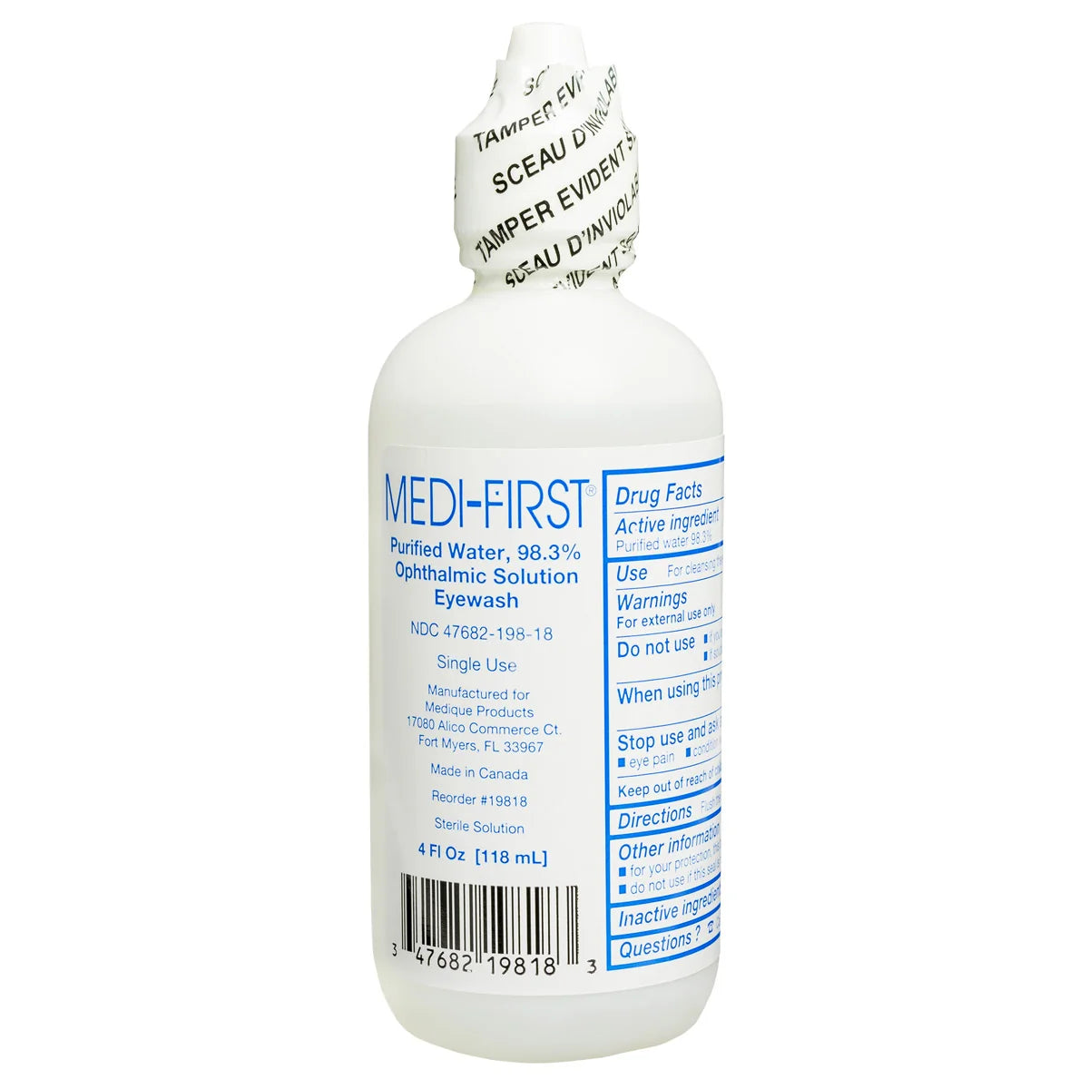 Medi-First Sodium Chloride Eye Wash Solution, 4oz