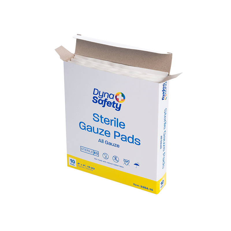 Gauze Pad - Sterile 1's, 4" x 4" 12 Ply, 48/10/cs