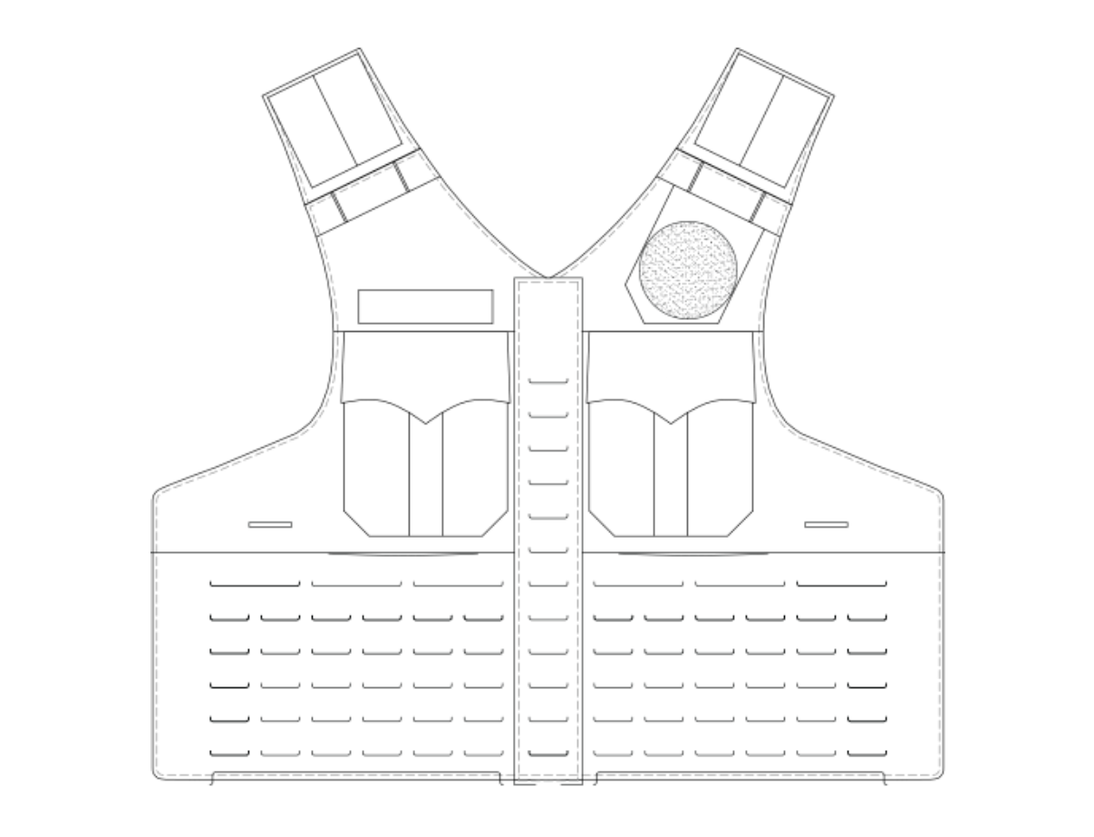 Hopkinton PD Guardian Laser Cut Outer Carrier (Hopkinton, NH)
