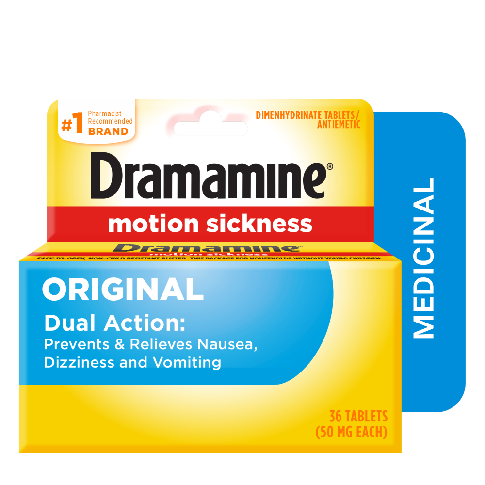 Dramamine (Dimenhydrinate) tablet: 50mg tablet