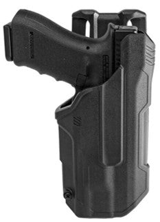 Blackhawk T-Series L2D Holster for Glock 17/19/22/23/31/32/45/47 TLR 1 Or 2 (Not Gen 5 .40)(MPD)
