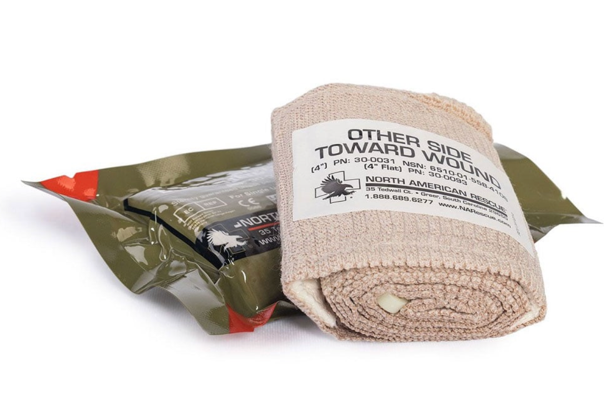 NAR 4" Emergency Trauma Dressing (Flat) (CBP)