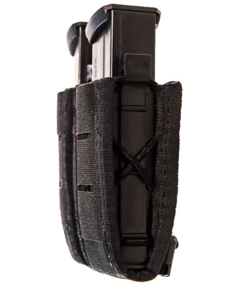 HSG Duty Double Pistol TACO MOLLE Mount, Black (Bristol CT PD)