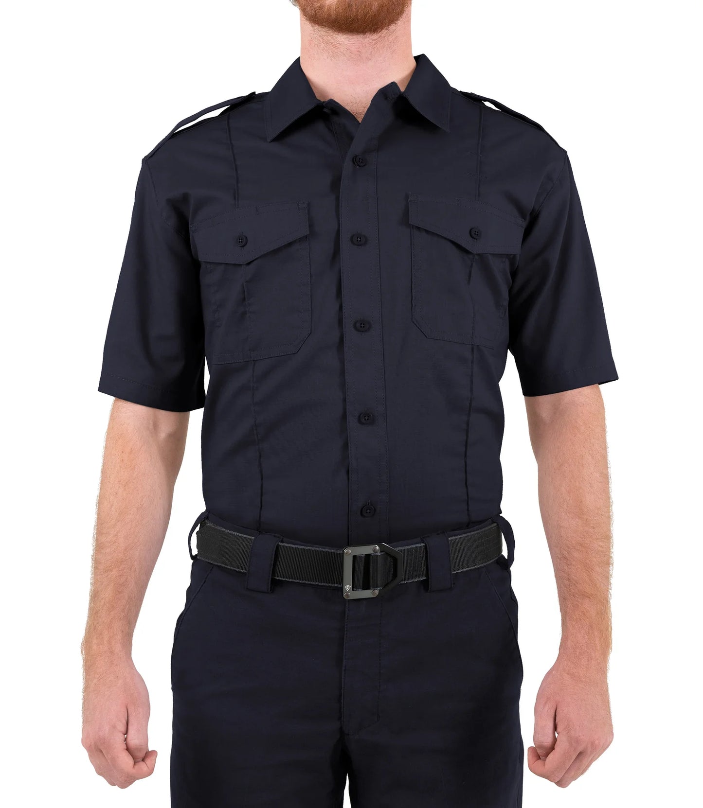 First Tactical, Men's V2 PRO DUTY Uniform Short Sleeve Shirt, Midnight Navy