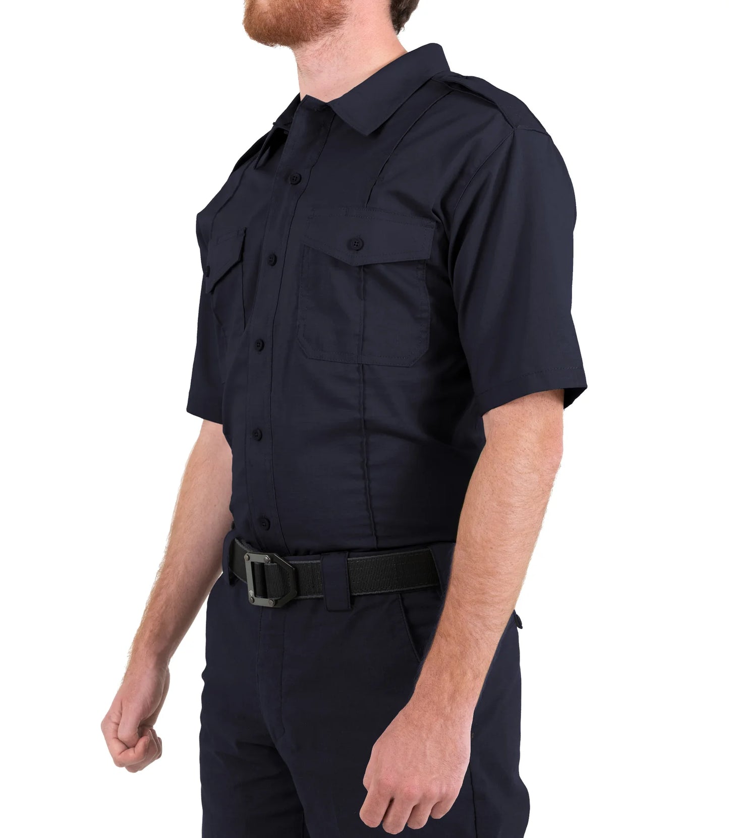 First Tactical, Men's V2 PRO DUTY Uniform Short Sleeve Shirt, Midnight Navy