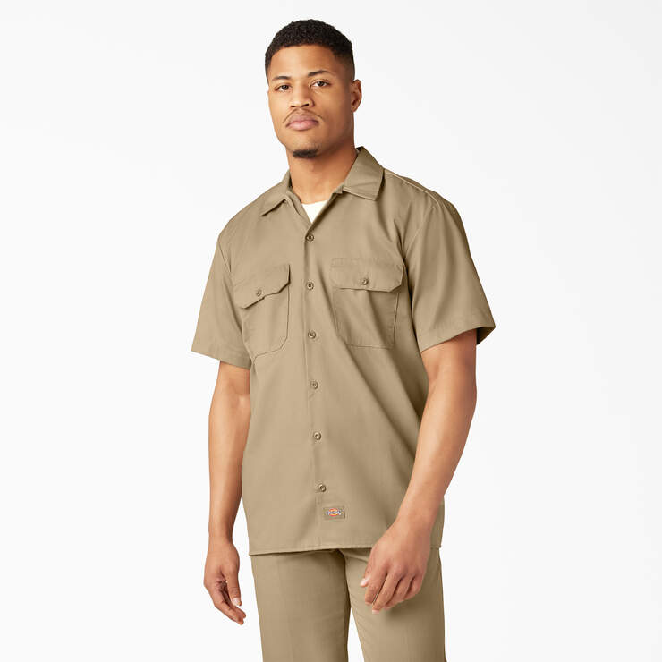 Dickies Short Sleeve Work Shirt, Khaki