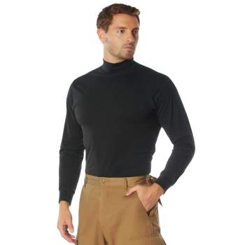 Rothco Mock Turtleneck, Black