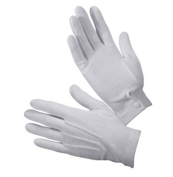 Rothco White Gripper Dot Parade Gloves (MPD)