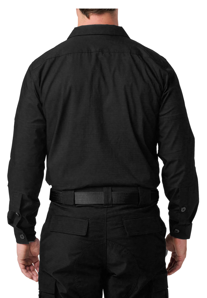 5.11 Men's Flex-Tac® TDU® Ripstop LS Shirt, Black