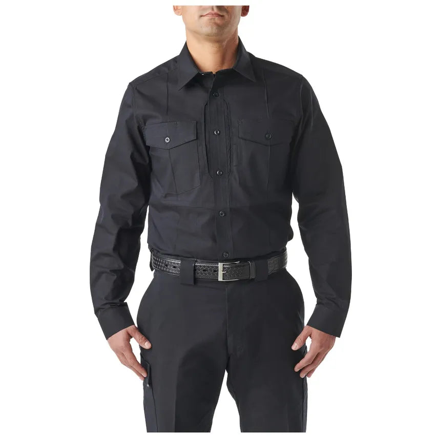 5.11 Stryke Class B PDU Long Sleeve Shirt, Midnight Navy (Guilford PD)