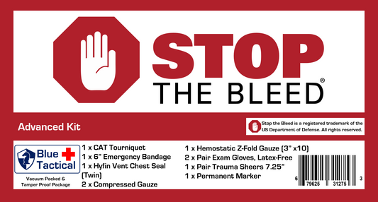 Stop The Bleed Blue Tactical Advanced Kit (MPD)