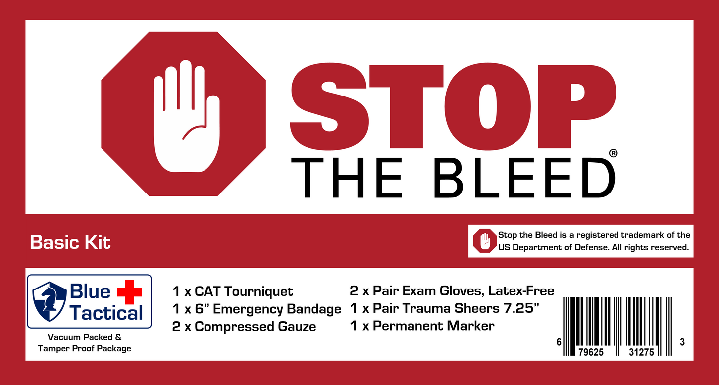 Stop The Bleed Facility Bag- Basic Kits (MPD)