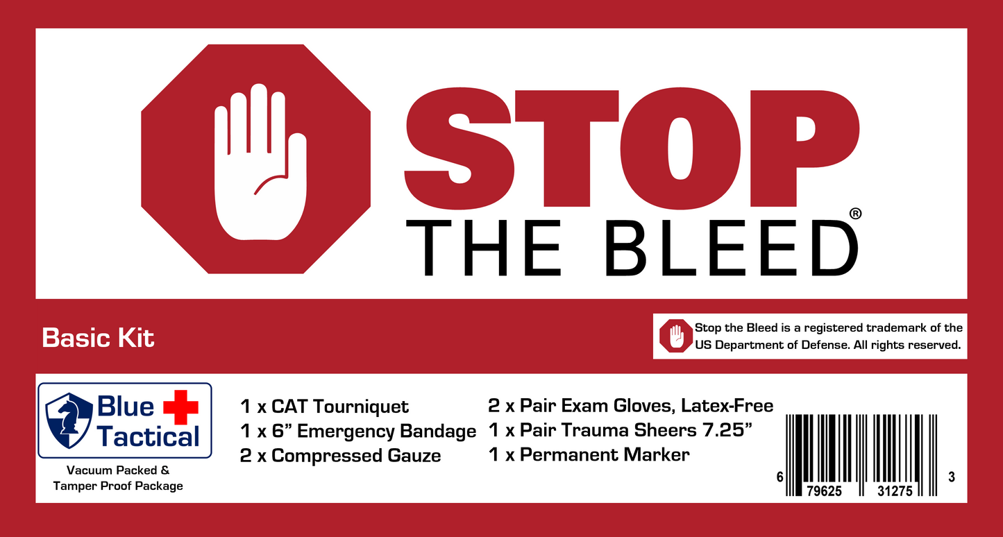 Stop The Bleed Facility Bag- Basic Kits (CBP)