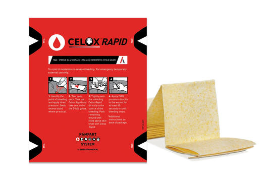 Celox Rapid Hemostatic Gauze - 3" x 5'
