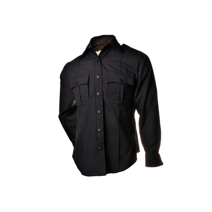 Elbeco Men's Distinction Long Sleeve Shirt, Navy Blue (Canaan, NH)