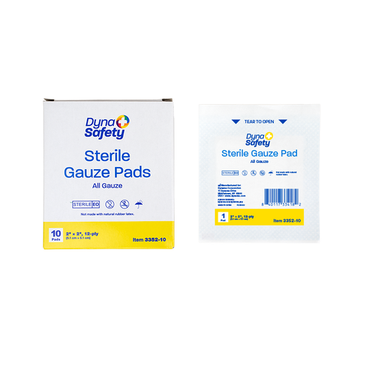 Gauze Pad - Sterile 1's, 2" x 2" 12 Ply, 48/10/cs