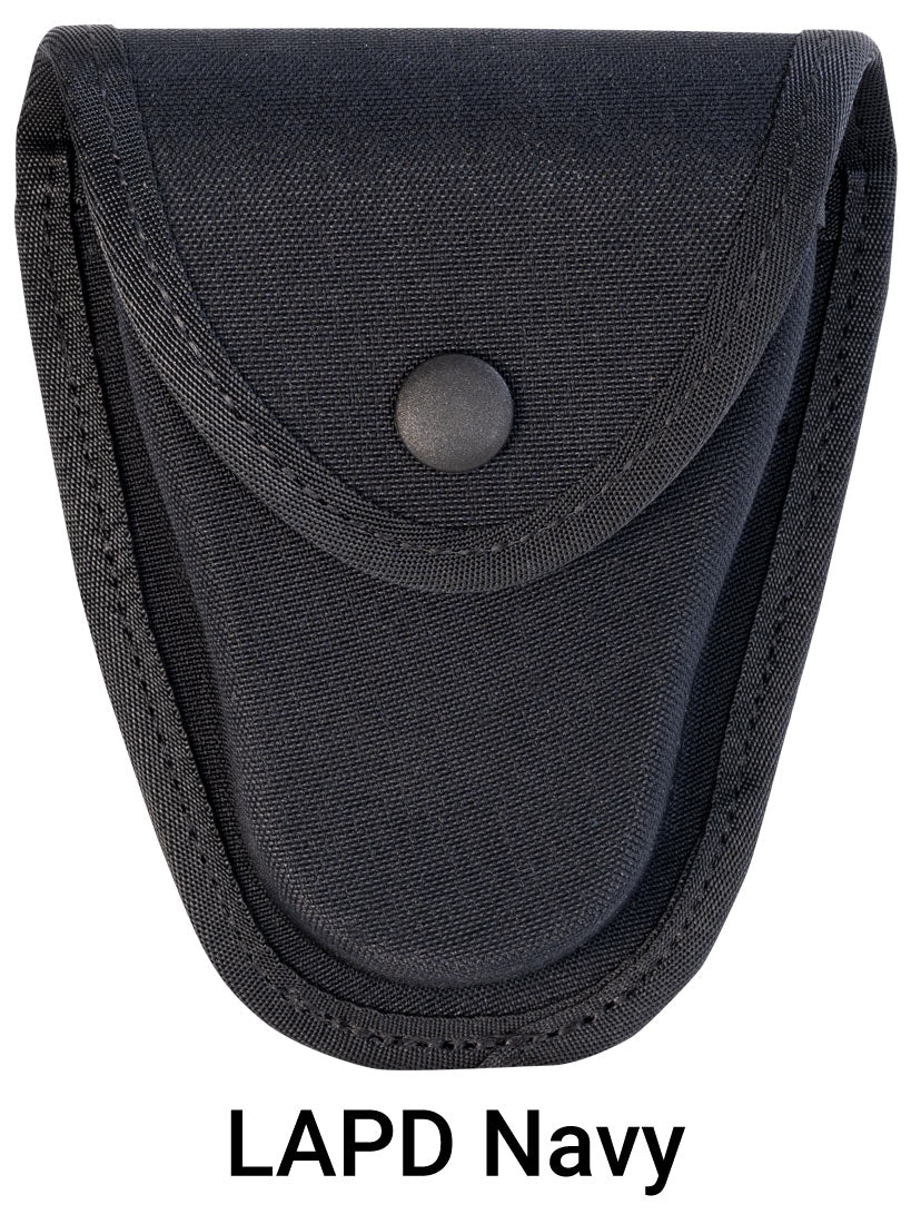 Gould & Goodrich MOLLE Handcuff Case (ASP), LAPD Navy, Standard Black Snap (Littleton PD)