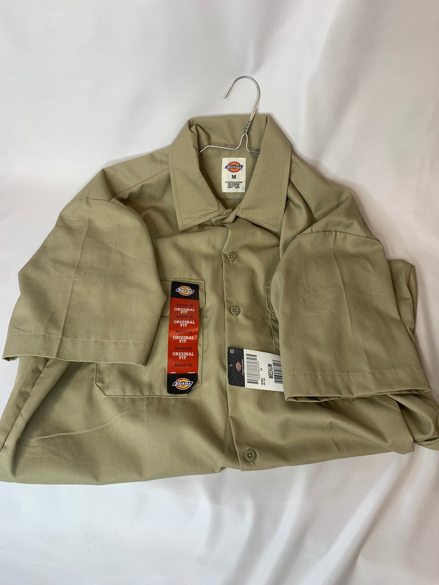 Dickies Men's Short Sleeve Work Shirt, Khaki