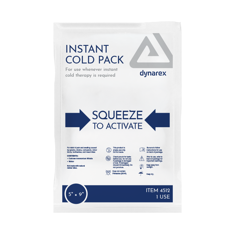 Instant Cold Pack, 5" x 9", 24/cs