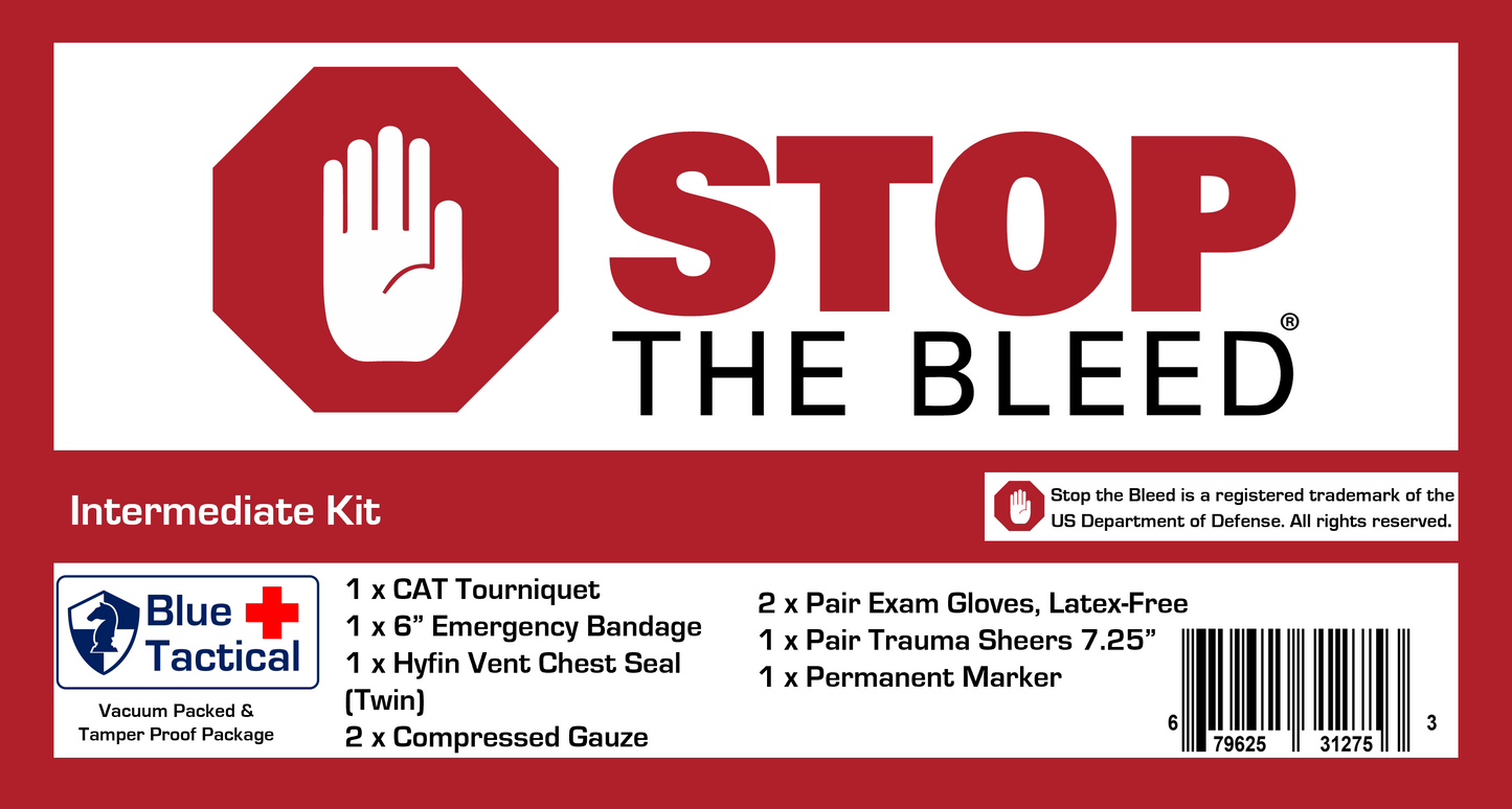 Stop The Bleed Facility Bag- Intermediate Kits (MPD)