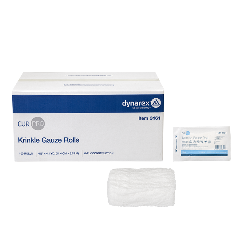 Krinkle Gauze Roll - Sterile, 4.5" x 4.1 yd, 100/cs-COMPARE TO KERLIX