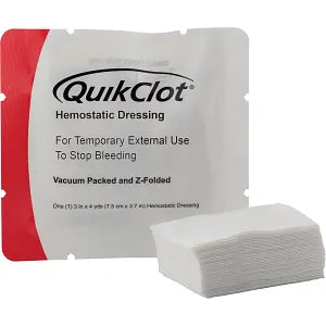 QuikClot Bleeding Control Dressing, Z-Fold