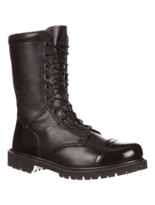 Rocky Side Zipper Jump Boot, Black