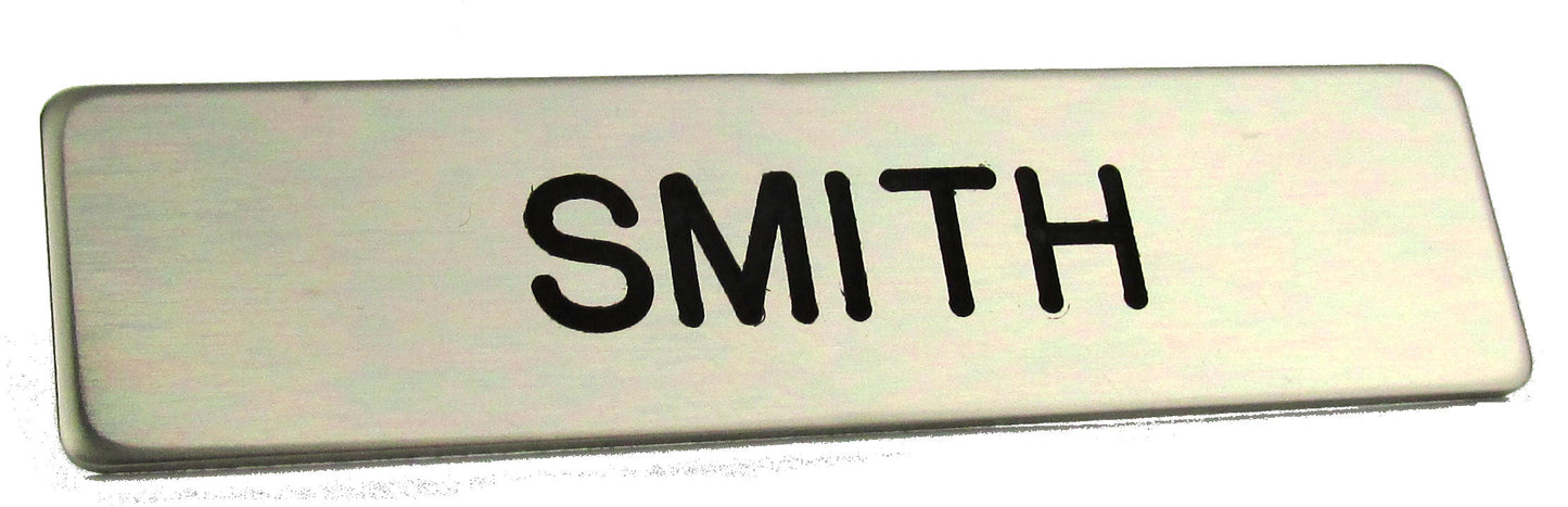 Blackinton Name Tag 2.5" x 5", All Caps Last Name