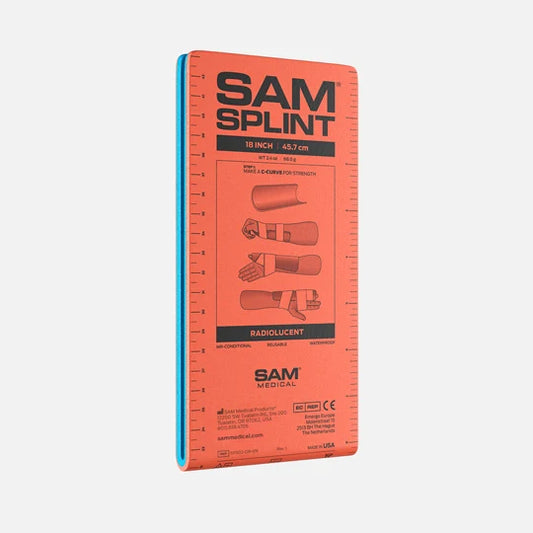 SAM Splint, 18 in. Junior, Orange/Blue