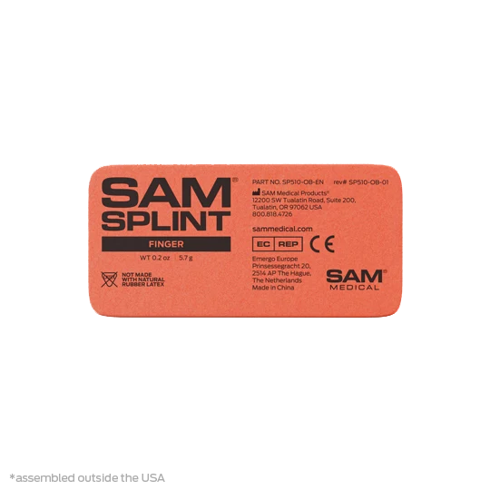 SAM Splint, Finger, 12/pack, Orange/Blue