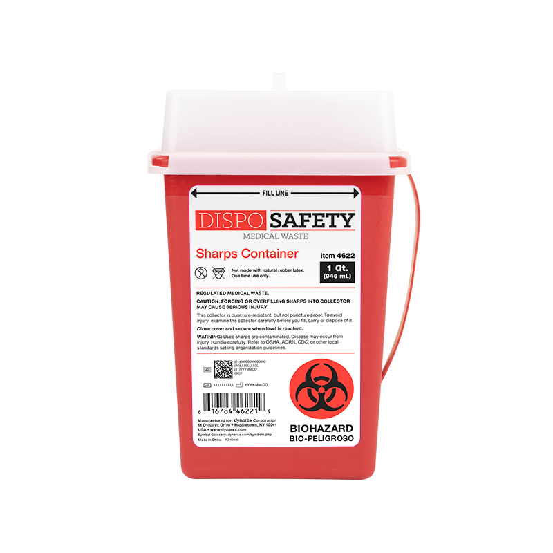 Sharps Containers, 1 qt., 60/cs