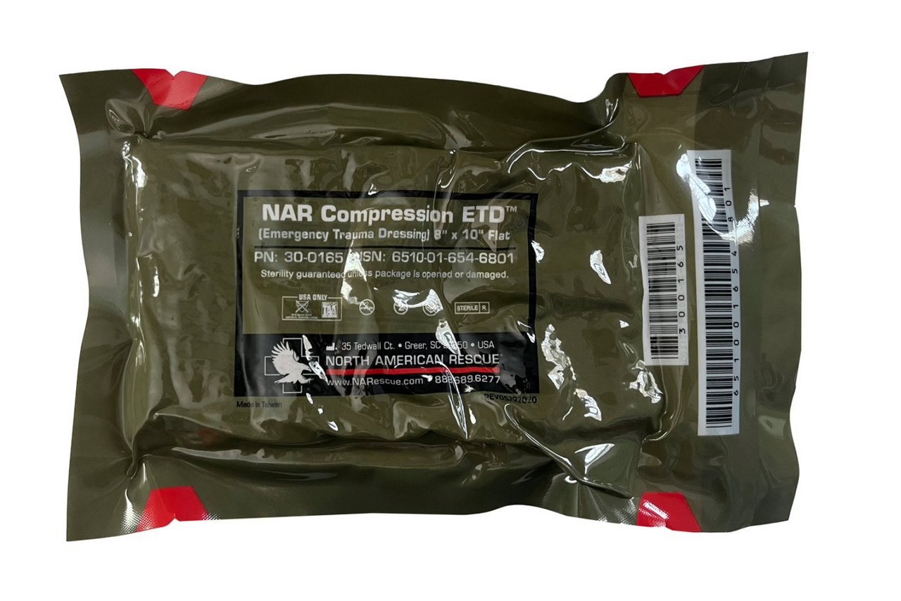 NAR 4" Emergency Trauma Dressing (Flat)