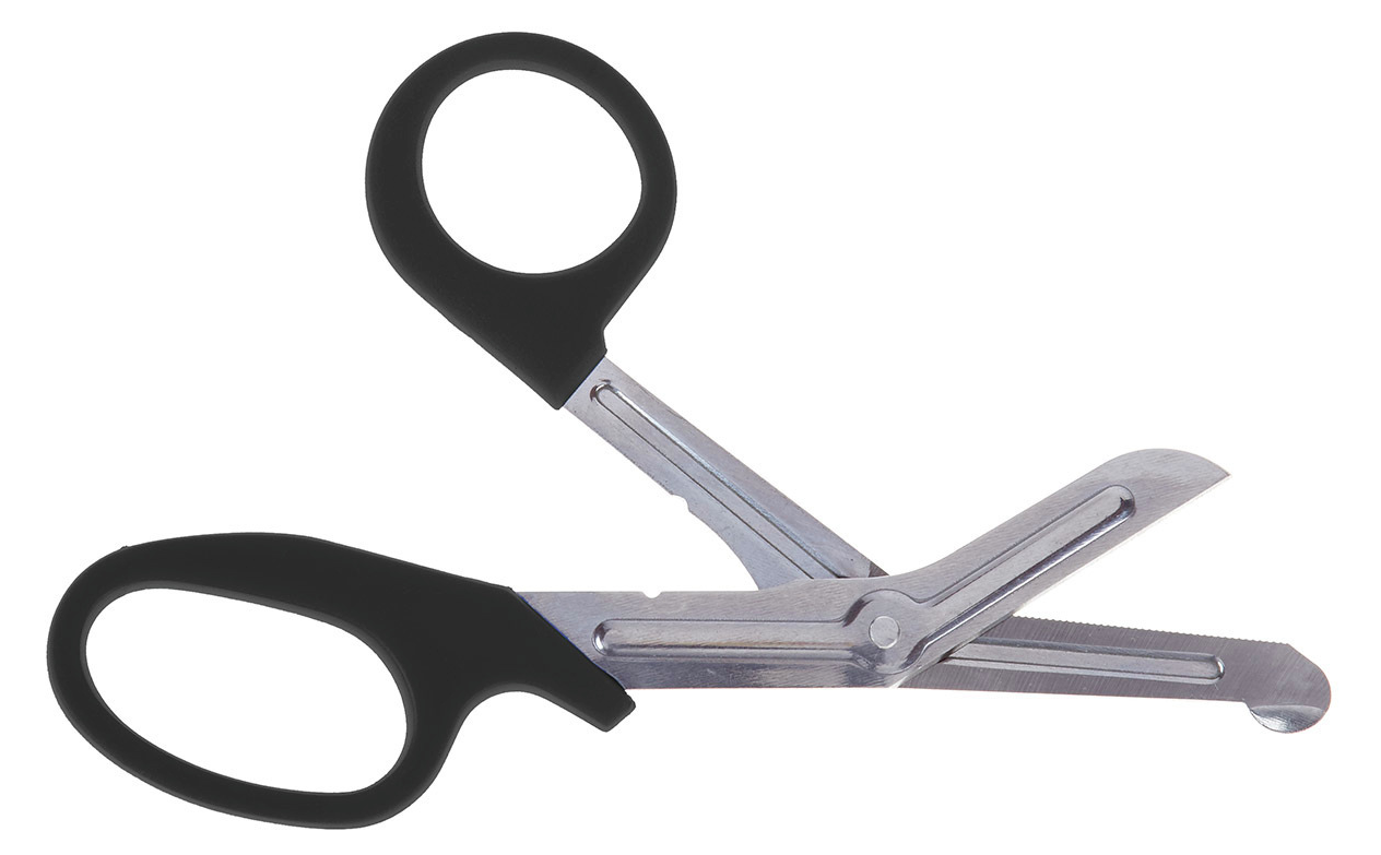 Trauma Shears (EMT) Shears, 7.25", Black (Individual)