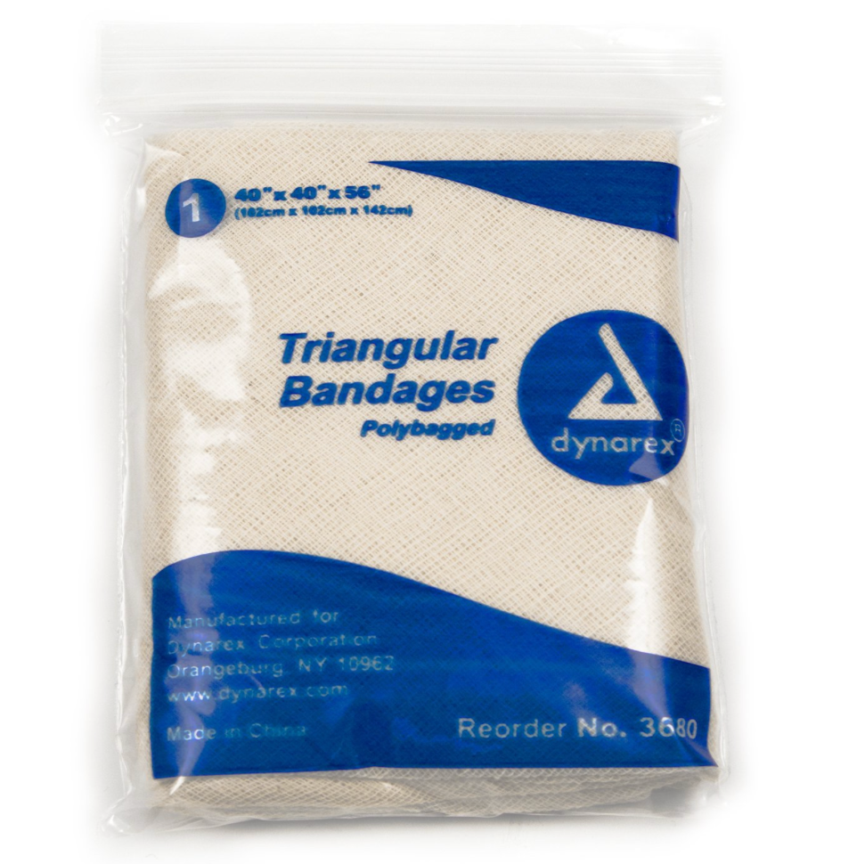 Triangular Bandage, 40" x 40" x 56" (box of 12)