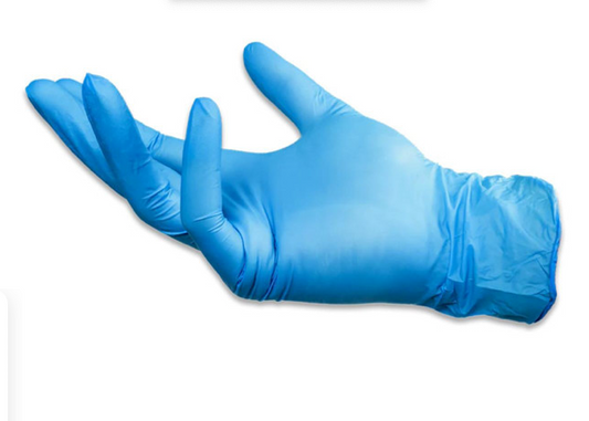 Made in the USA Disposable Nitrile Exam Gloves, 4 mil (Box of 100)