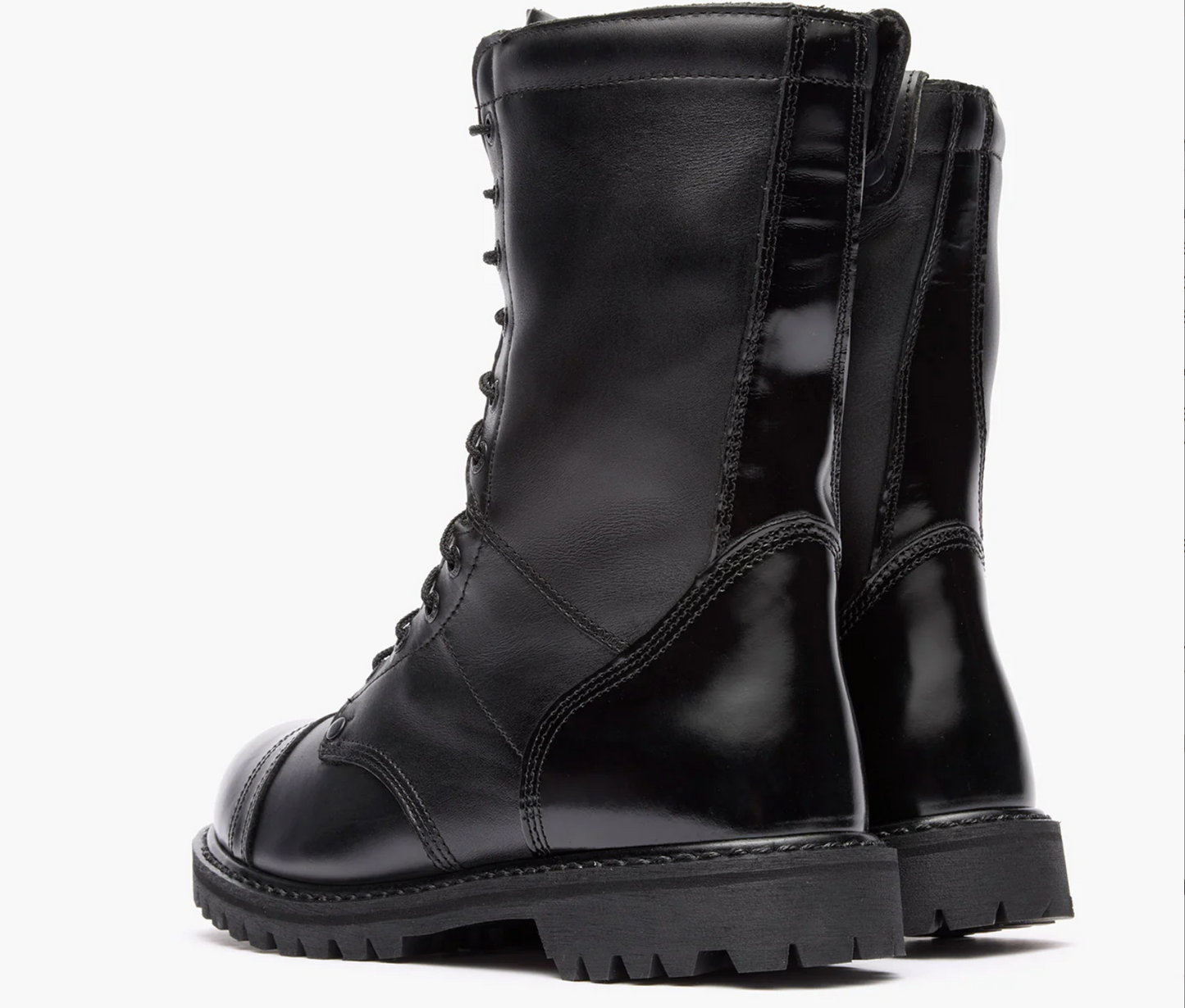Rocky Side Zipper Jump Boot, Black