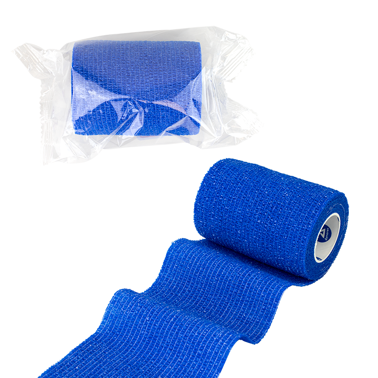 Sensi Wrap, Self-Adherent, Latex Free, 4" x 5 yd Dark Blue, 18/cs