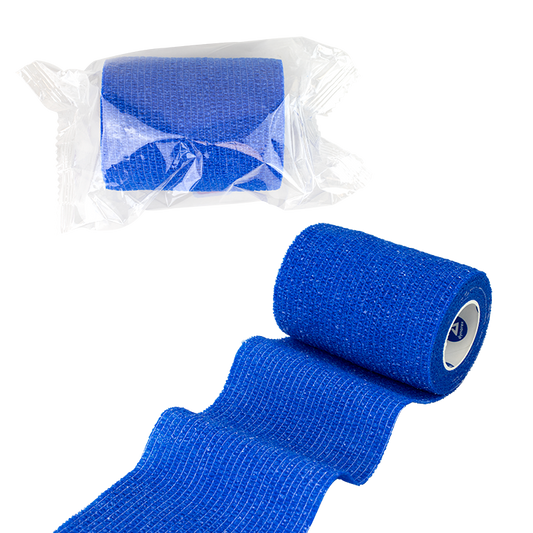 Sensi Wrap, Self-Adherent, Latex Free, 4" x 5 yd Dark Blue, 18/cs