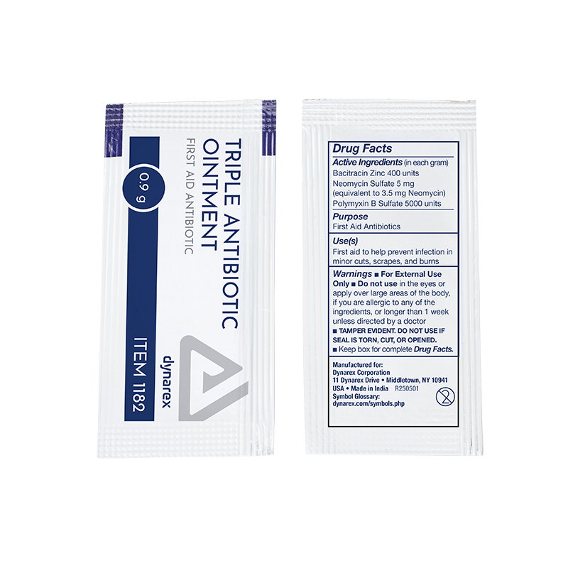 Triple Antibiotic Ointment, 0.9 g Foil Packet, 12/144/cs