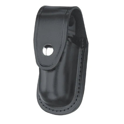 G&G #B681 Aerosol Case, Black Weave Leather, Nickel (Guilford PD)
