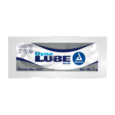 DynaLube Lubricating Jelly Sterile 5g packet (12 boxes of 72)
