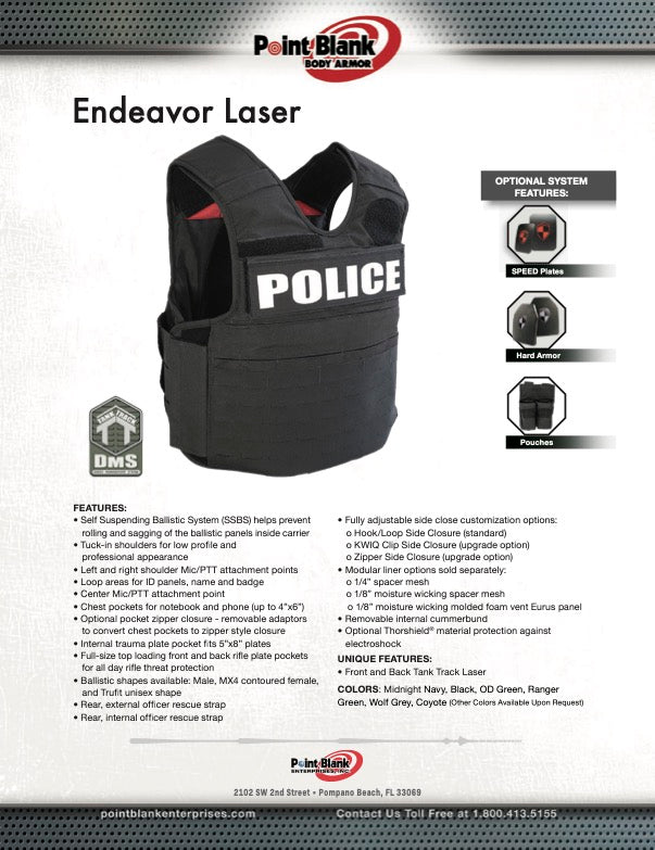 Outer Carrier - Point Blank Endeavor Laser