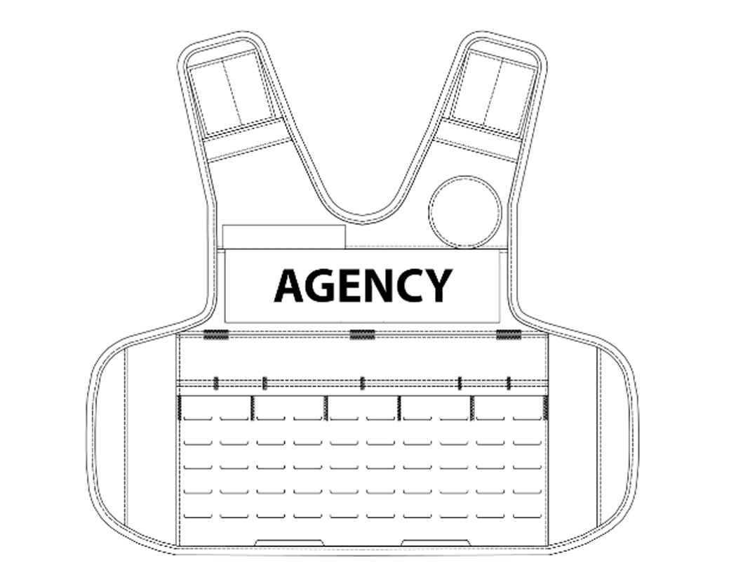 ENDEAVOR (LASER) Outer Carrier ONLY, Black (Bristol CT PD)