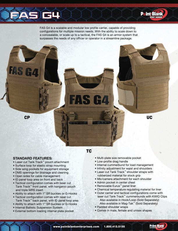 Outer Carrier - Point Blank FAS G4
