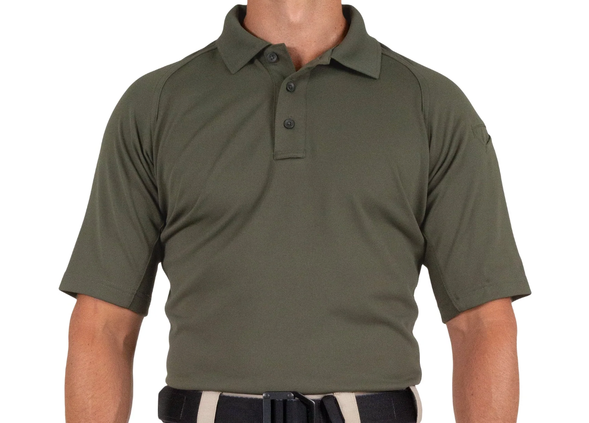 First Tactical Men’s Performance Polo SS, OD Green