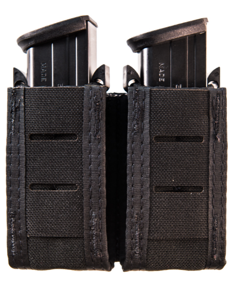 HSG Duty Double Pistol TACO MOLLE Mount, Black (Bristol CT PD)